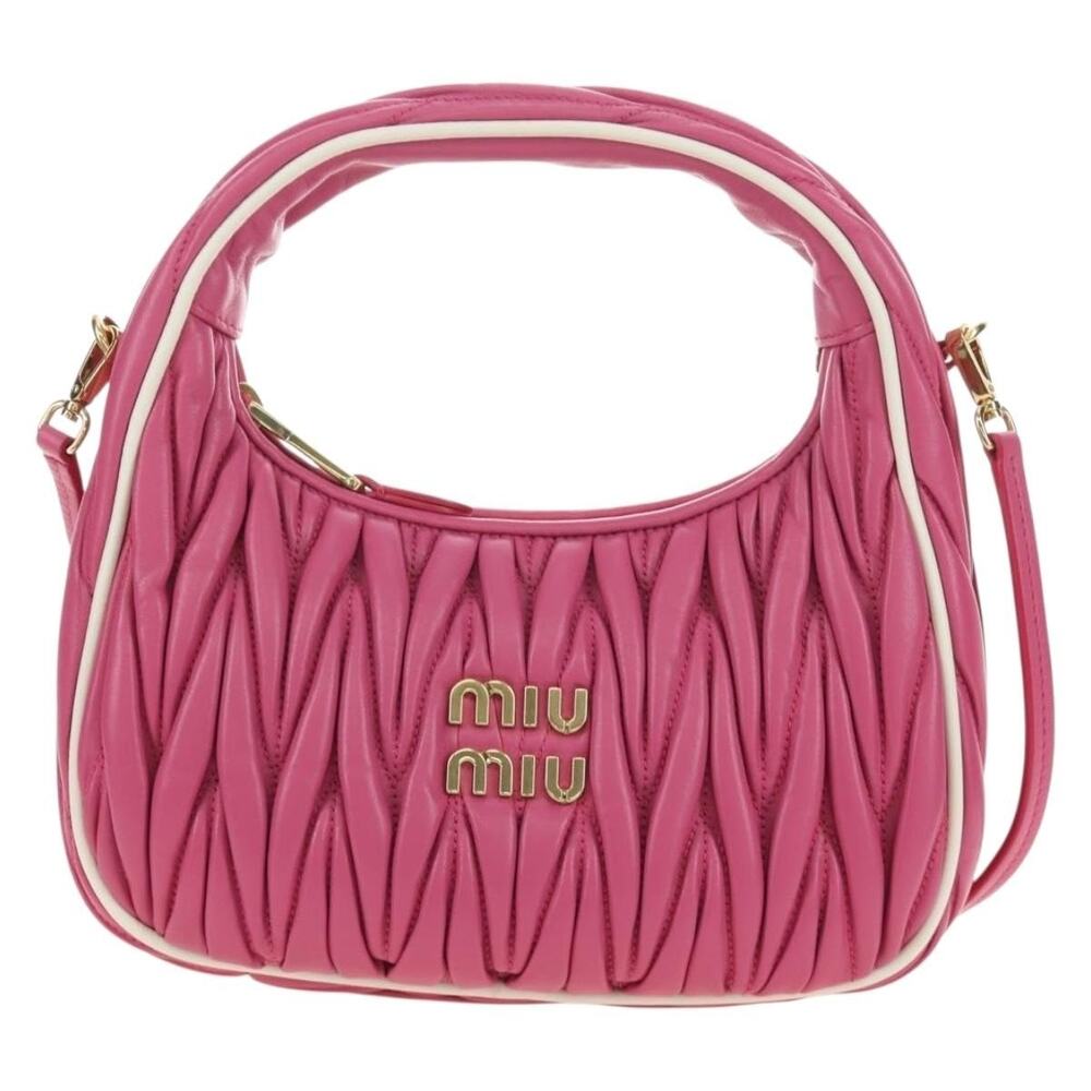 Miu Miu Matelasse Wonder Handbag Pink